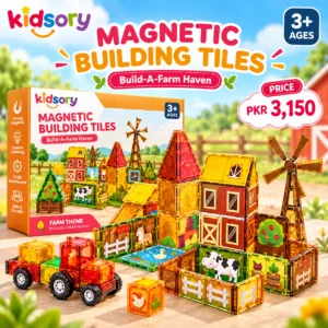 Kidsory Magnetic Building Tiles