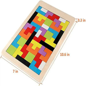 Wooden Intelligence 40 Pcs Russian Puzzle Blocks (XY-6214A)