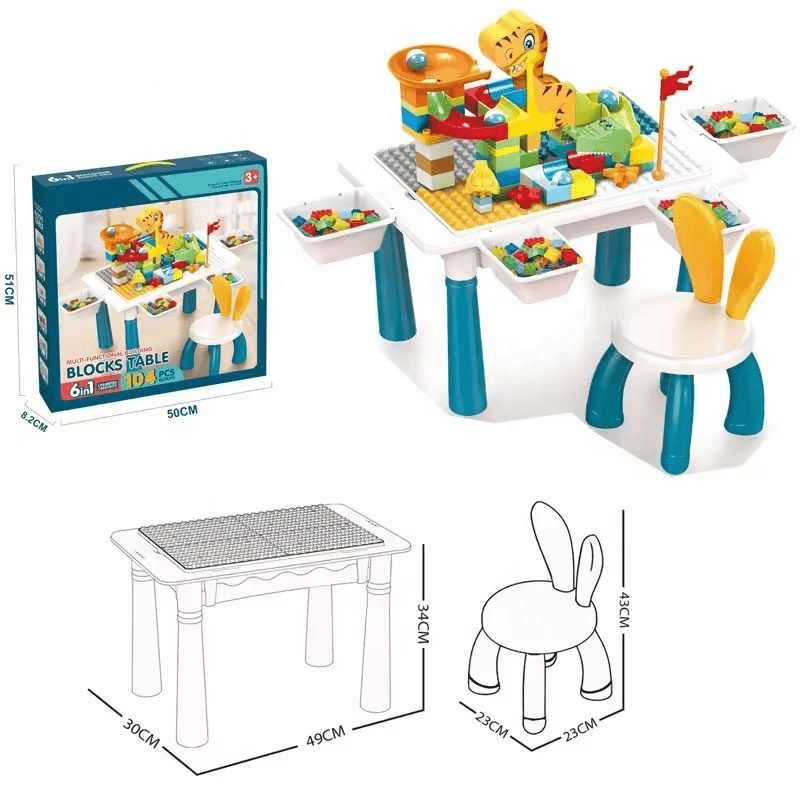 DIY Animal World Table Building Blocks For Kids - 102 Pcs — product view 3