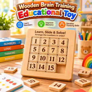 Wooden Learning Number Sliding Math Puzzle For Kids (2025-51)