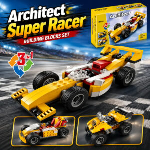 Architect Super Racer 3-in-1 Building Blocks Set – (121 Pieces | 3106)
