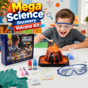 Mega Science Discovery Volcano Kit (27 Pcs) - Educational STEM Learning Toy