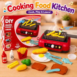 DIY Pretend Play Cooking Food Kitchen Toy Set for Kids (2A550)