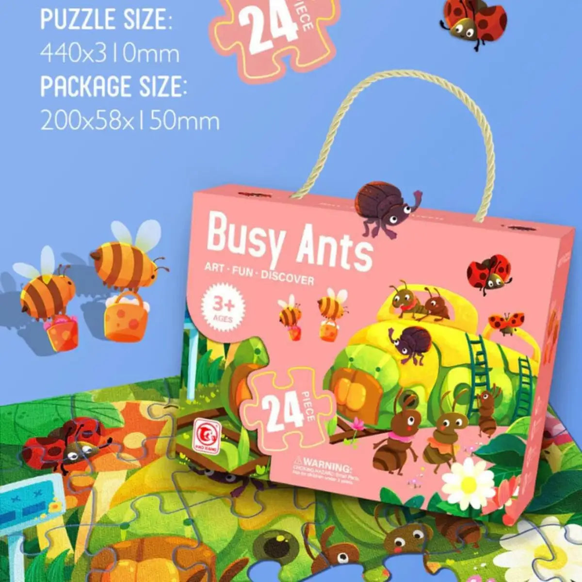 24 Pcs Art Puzzle for Kids (Random | 8862) — product view 3