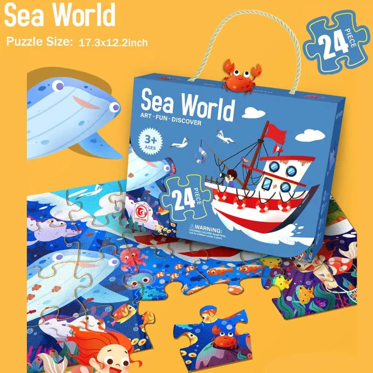 24 Pcs Art Puzzle for Kids (Random | 8862) — product view 4