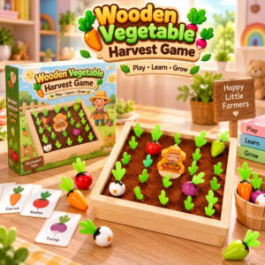 Wooden Vegetable Harvest Learning Game (YT-3688)