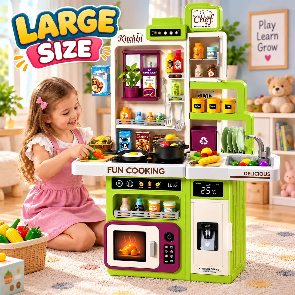 Kids Mini Kitchen Cooking Set (928A | 938A) — product view 5