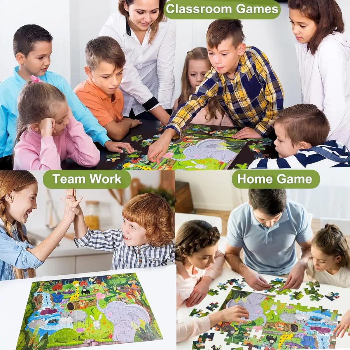 96 Pcs Animal Puzzle Set for Kids (Random | AK2105) — product view 5