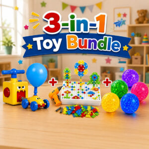 3-in-1 Kids Creative & Active Play Toy Bundle (9912A83/868-92)