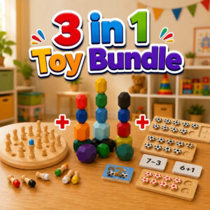 3 in 1 Wooden Learning Brain Games Bundle (2025-42/2025-43/2025-17)