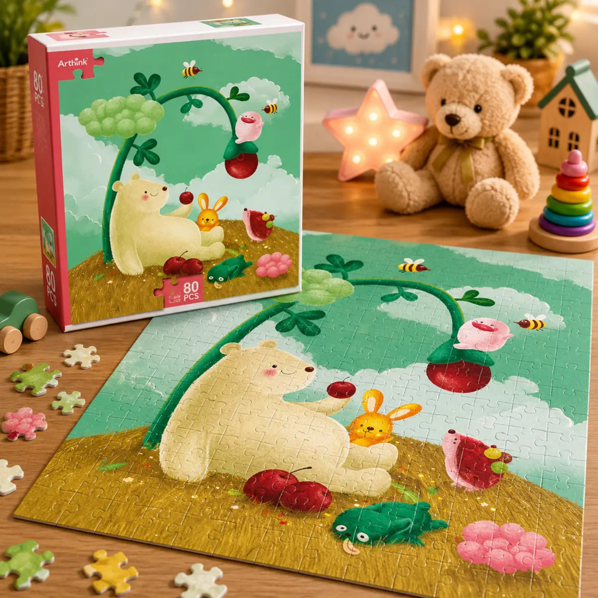 80 Pcs Artist Jigsaw Puzzle for Kids (Random | AK2117) — product view 3