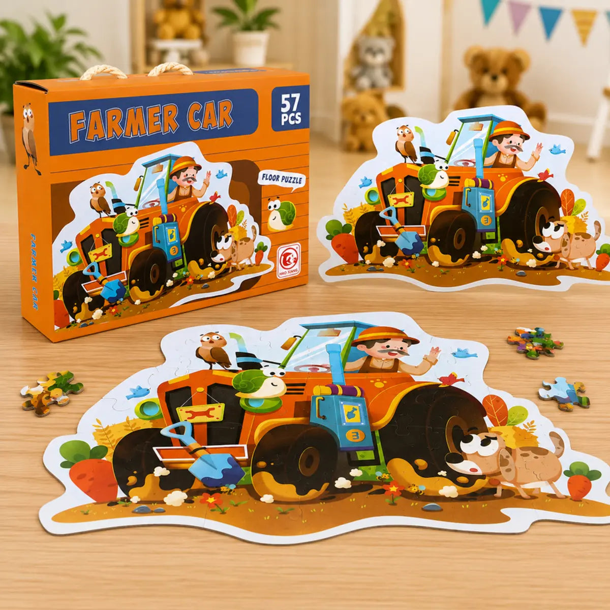 57 Pcs Farmer Car Jigsaw Puzzle for Kids (88728) — product view 3