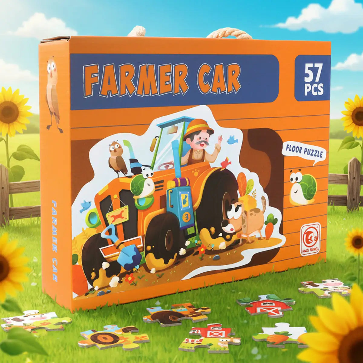 57 Pcs Farmer Car Jigsaw Puzzle for Kids (88728) — product view 4