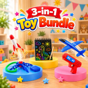 3-in-1 Kids Outdoor Fun Activity And Learning Toy Bundle (002/598-A1/E-0014)