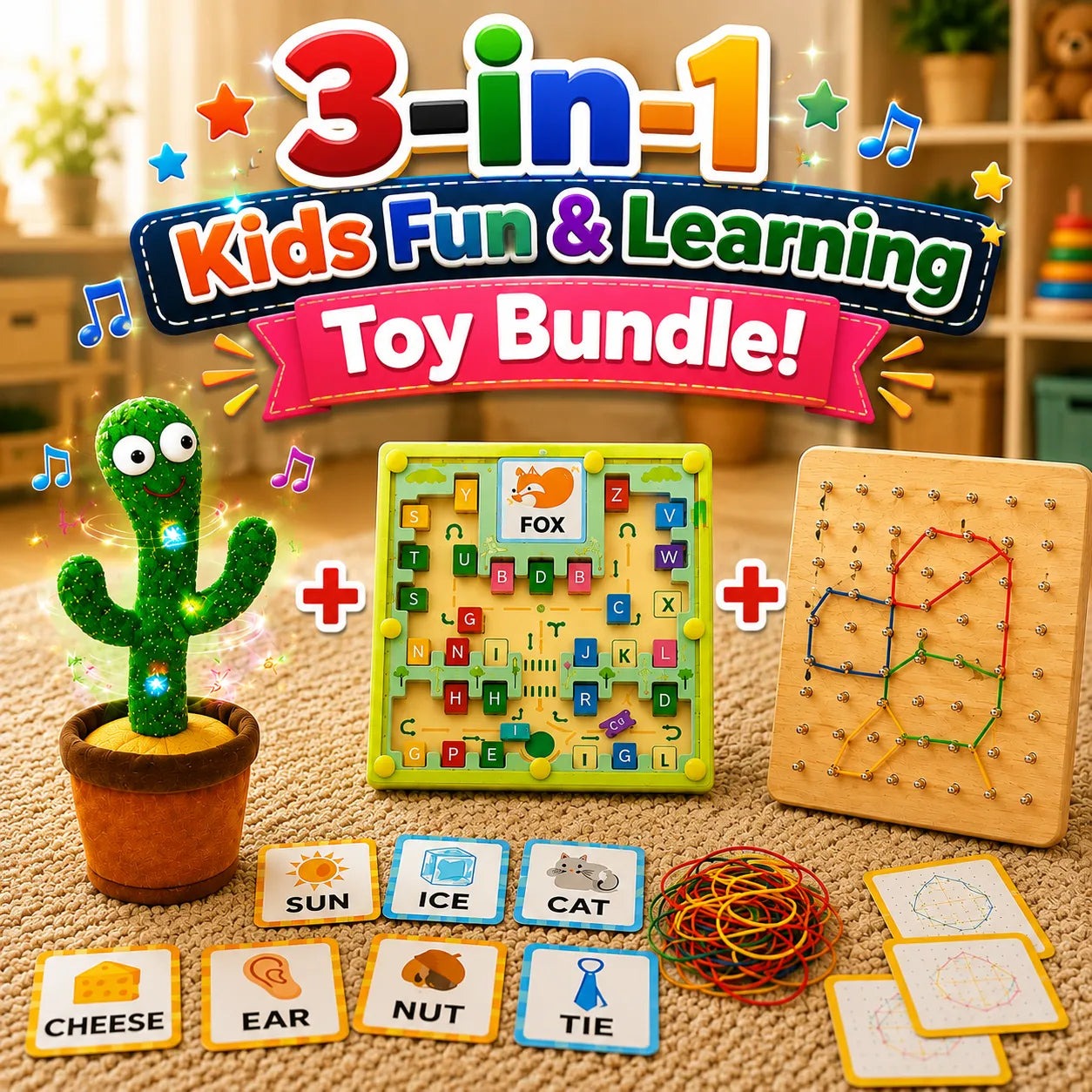 3-in-1 Kids Fun & Learning Toy Bundle (2025-18/2025-28/02)