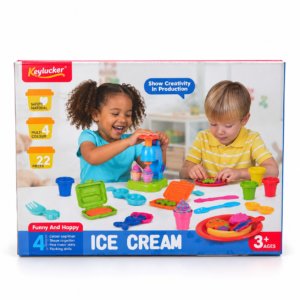 Ice Cream Play Dough Set for Kids 22 Pieces - Ages 3+